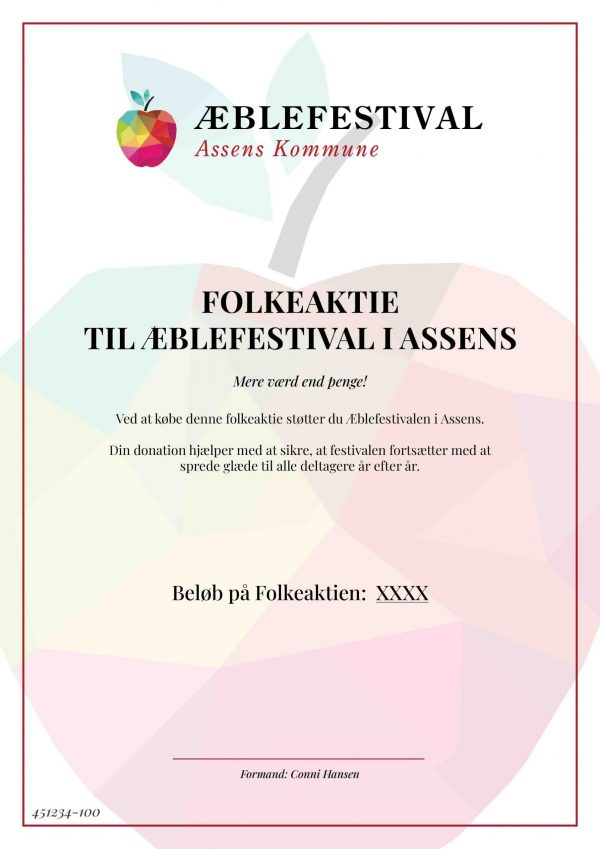 Folkeaktie til Æblefestivallen i Assens